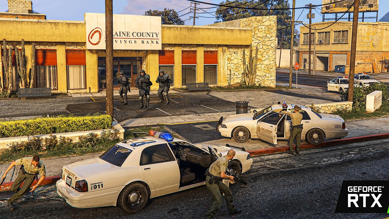 Ограбление банка в Палето-Бэй | Grand Theft Auto V Enhanced | 4K RTX