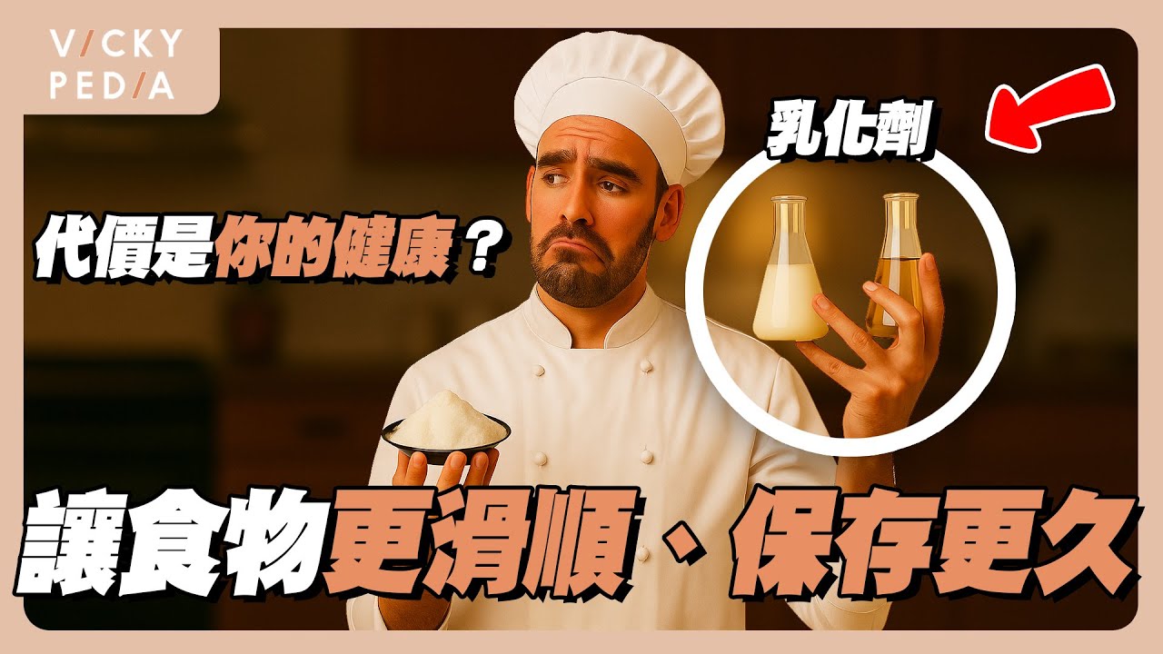 乳化劑到底安不安全？破解你每天都吃到卻沒注意的食品添加物｜【維琪百科 Vickypedia】