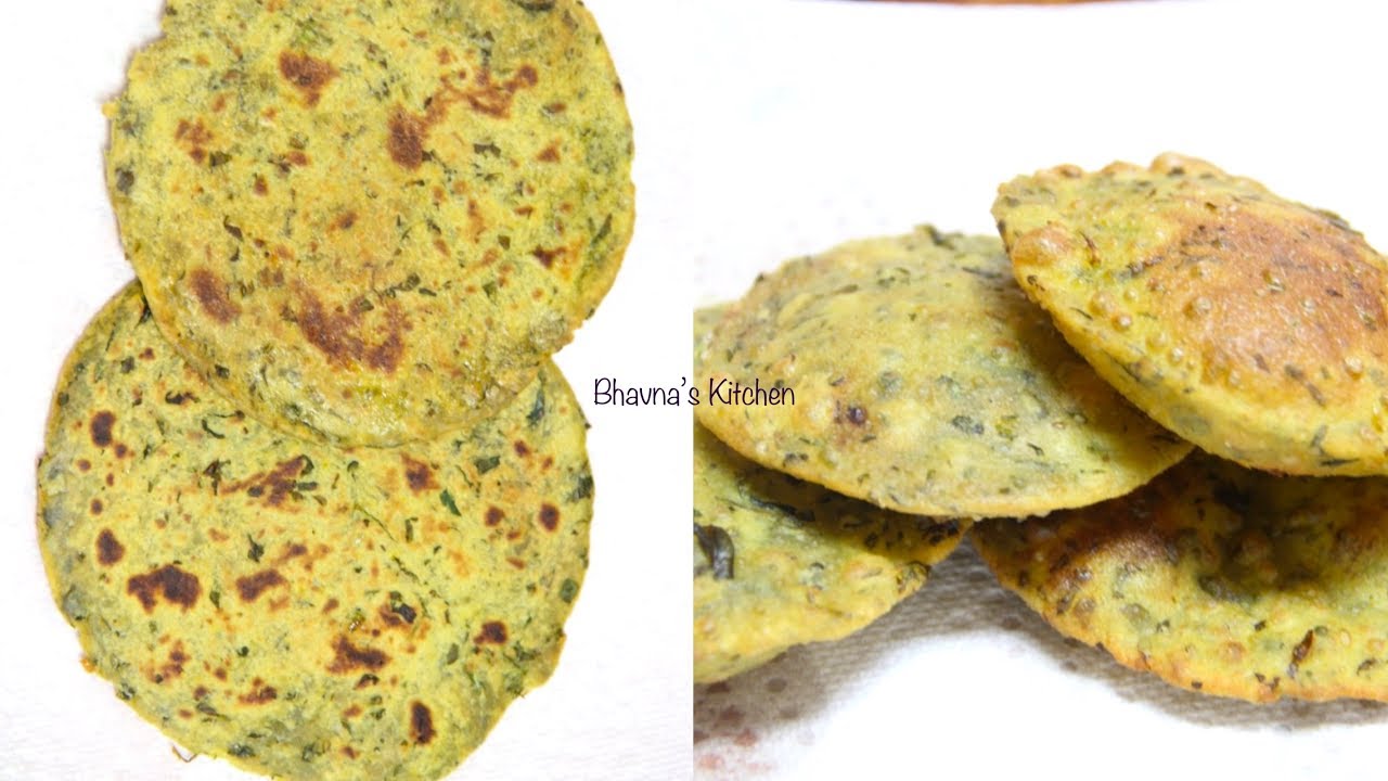 Malai Methi Bhakri & Puri Video Recipe | Bhavna's Kitchen