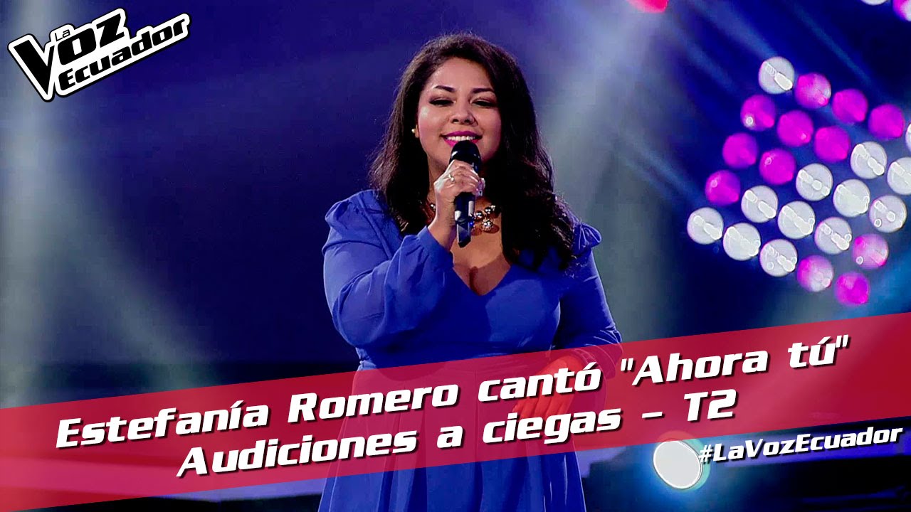 Estefanía Romero cantó 