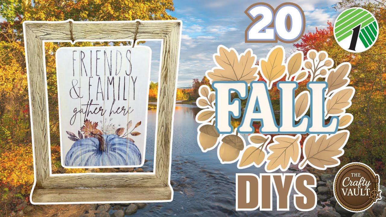 Cozy Fall Blues 🍁 20 Dollar Tree DIYS from The Crafty Vault!