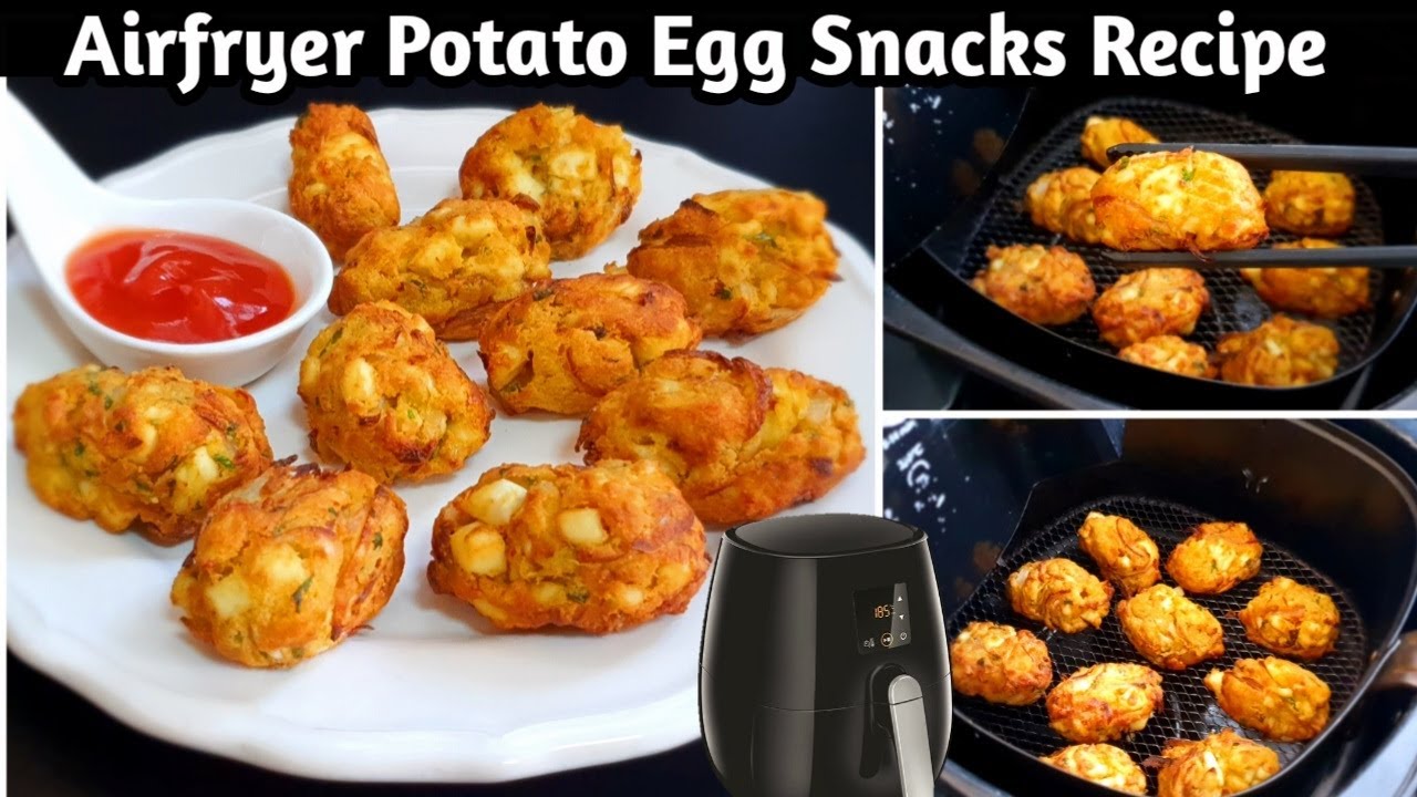 Air Fryer Potato Egg Snacks Recipe | Airfryer Snacks |  Airfryer Egg Pakoda | Air Fryer Recipes