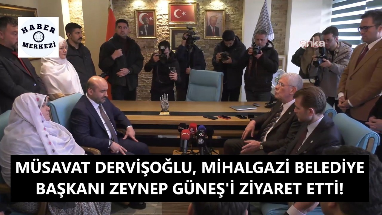 Müsavat Dervişoğlu, Mihalgazi Belediye Başkanı Zeynep Güneş'i ziyaret etti!