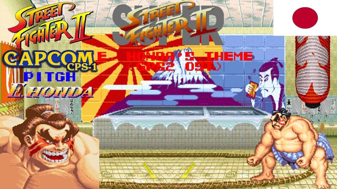 Super Street Fighter 2 (CPS2) OST - E. Honda's Theme (CPS1 Pitch)