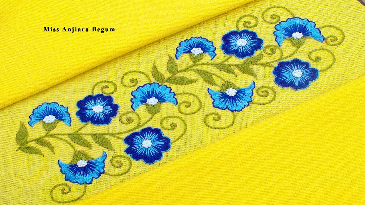 So Stunning Hand Embroidery Designs for Beginners by Miss Anjiara Begum