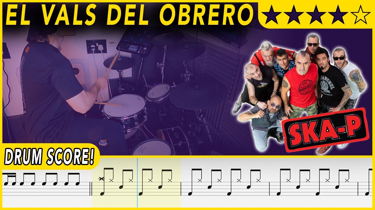 El Vals del Obrero - Ska-P | DRUM SCORE Sheet Music | #463 DRUMSCRIBE