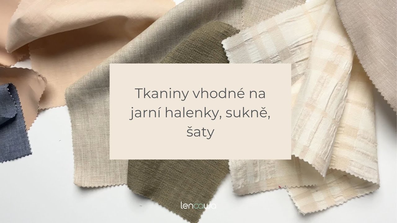 Tkaniny na jarní halenky, sukně a šaty