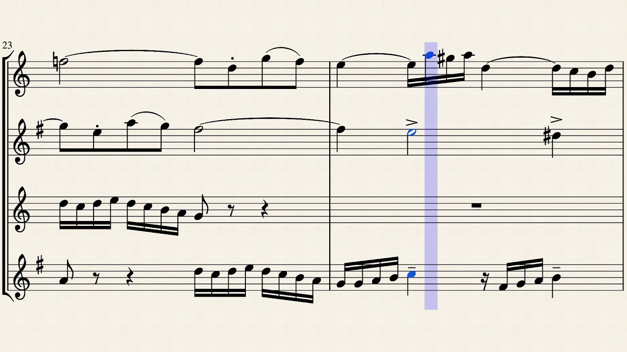 Little Fugue in G Minor for Saxophone Quartet