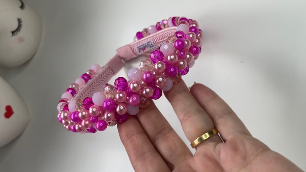 TIARA DE PÉROLA LUXO PASSO A PASSO #bordado  #tiarabordada #tiaradeperolas