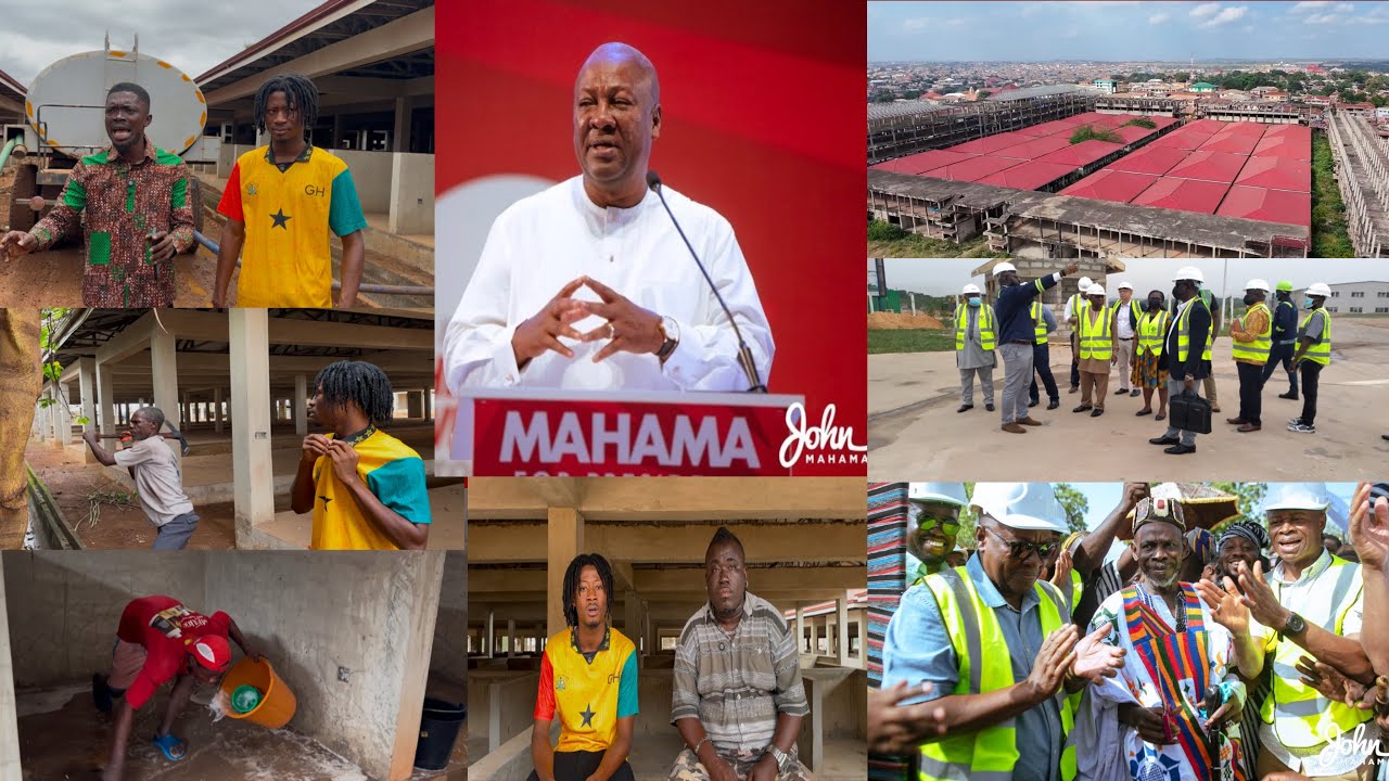 Wow🤩Krofrom Market🔥Prez Mahama Ordered Contractors On Site To Employ 200 Youths 4 Work On The Market