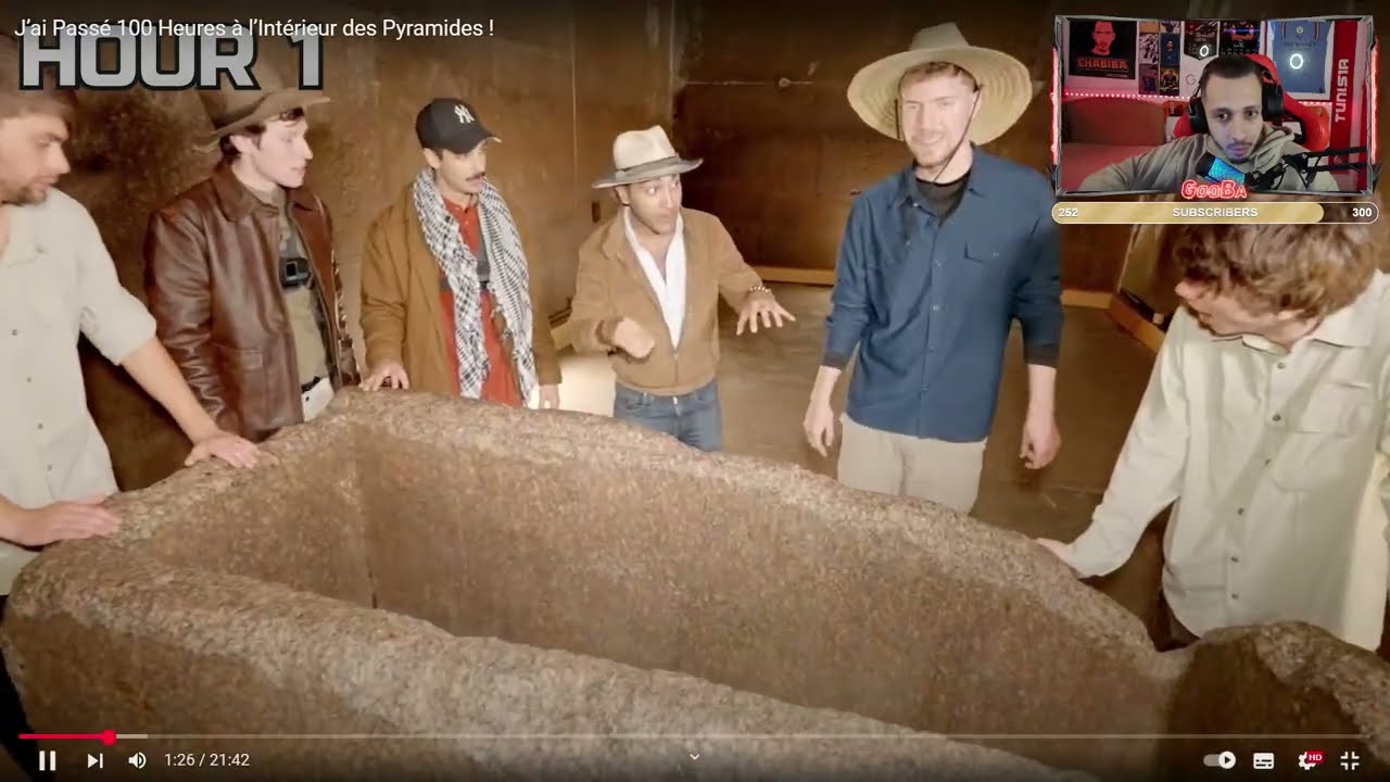 [ GOOBA REACTION ] 😂🤣I Spent 100 Hours Inside The Pyramids! | MrBeast