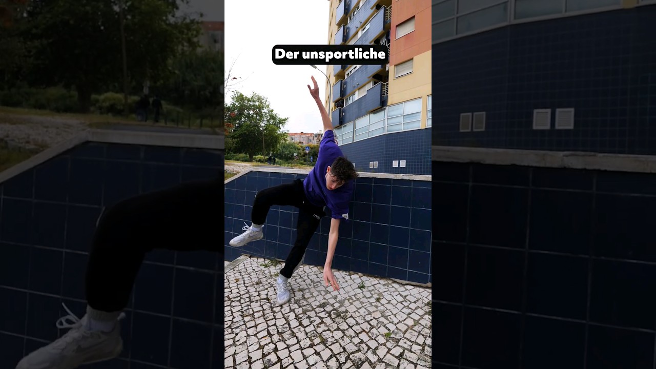 Wie verschiedene Menschen vor der POLIZEI wegrennen 🚨 #parkour #comedy #freerunning