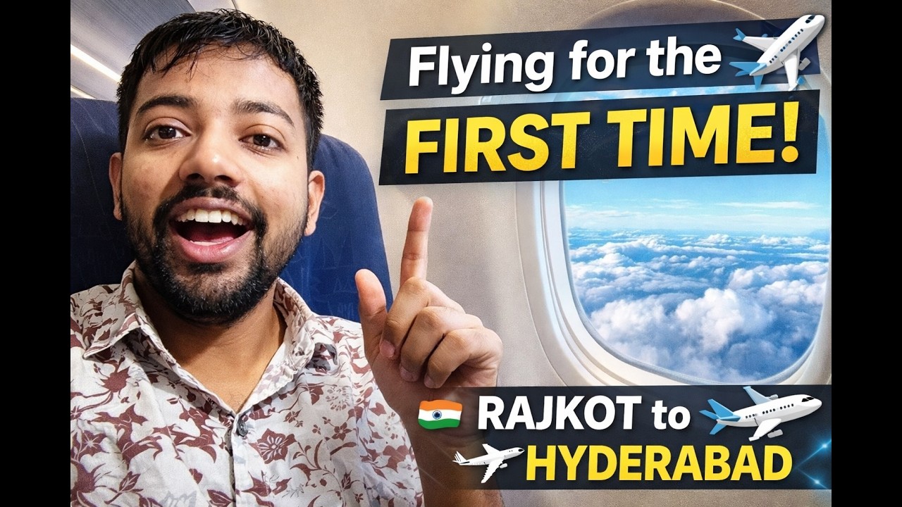 My First Flight | Rajkot international airport | Hyderabad international 08-03-2025 #aeroplane
