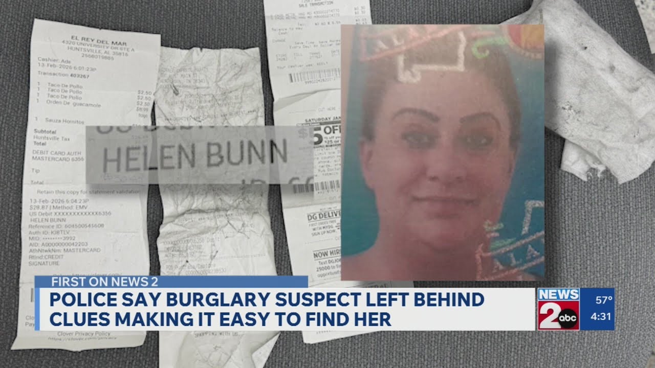 Discarded receipts help police find suspected burglar