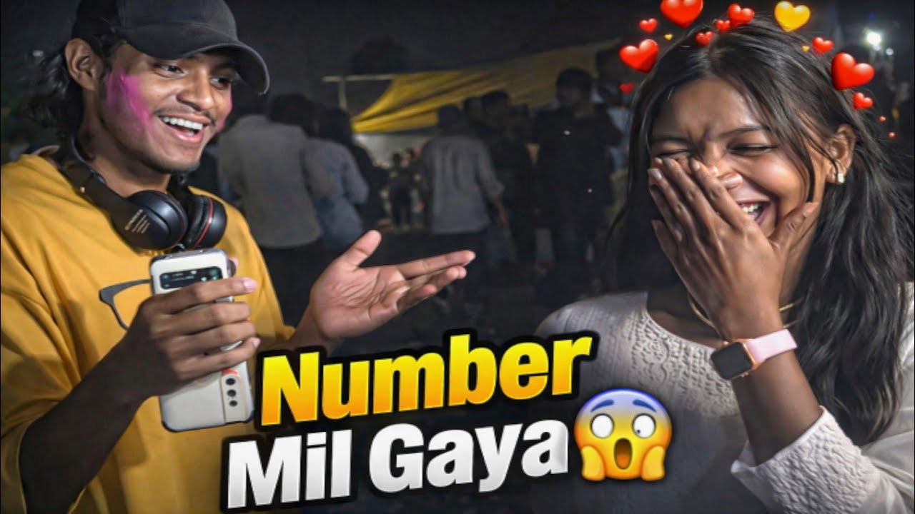 Crazy😍😍 Girl👧Reaction👀Night🌃Mela🎡🎡 !! Finaly Mobile Number Mil Gya 