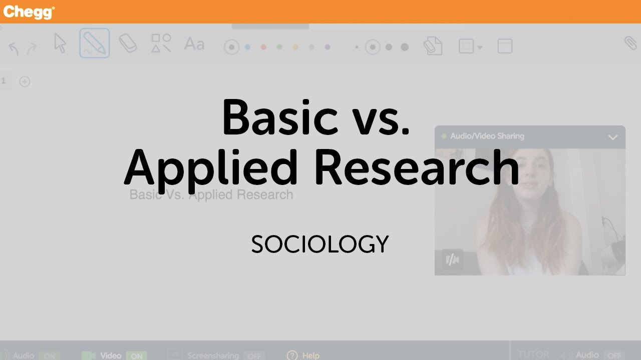 Basic vs Applied Research | Sociology | Chegg Tutors