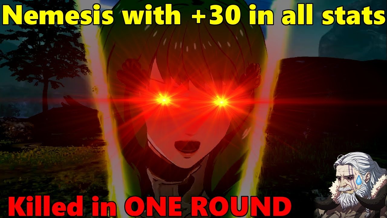 Fire Emblem Three Houses - Killing Nemesis + all 10 Elites alive (all stats +30) with Level 99 Flayn