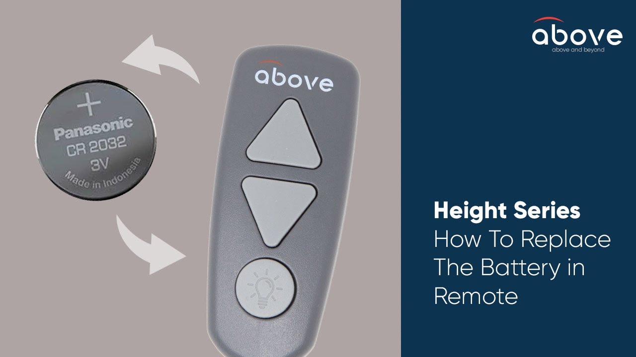 How to Replace the Battery For Your Height Series Remote