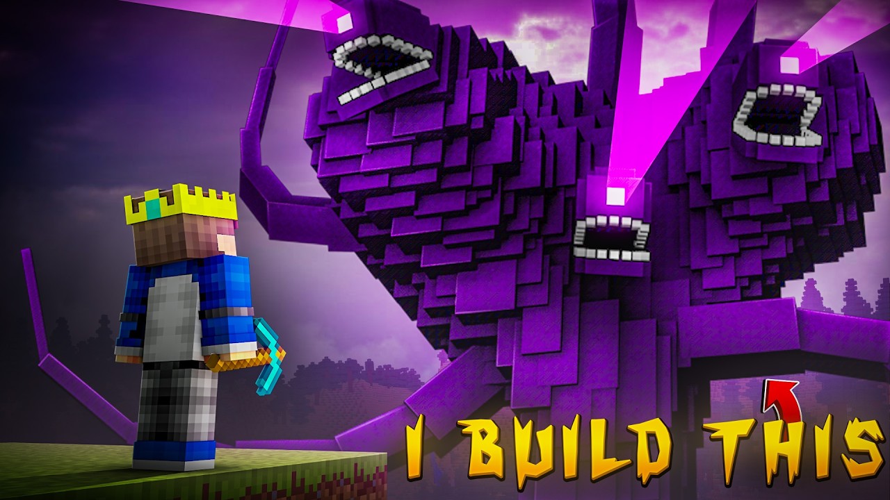 I BUILD THE WITHER STORM in Minecraft Hardcore...