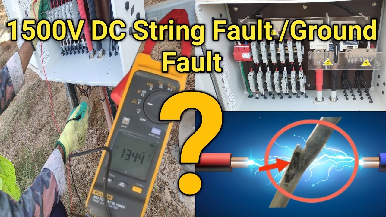 How to Detect string ground fault@omegaelectrical Step by step