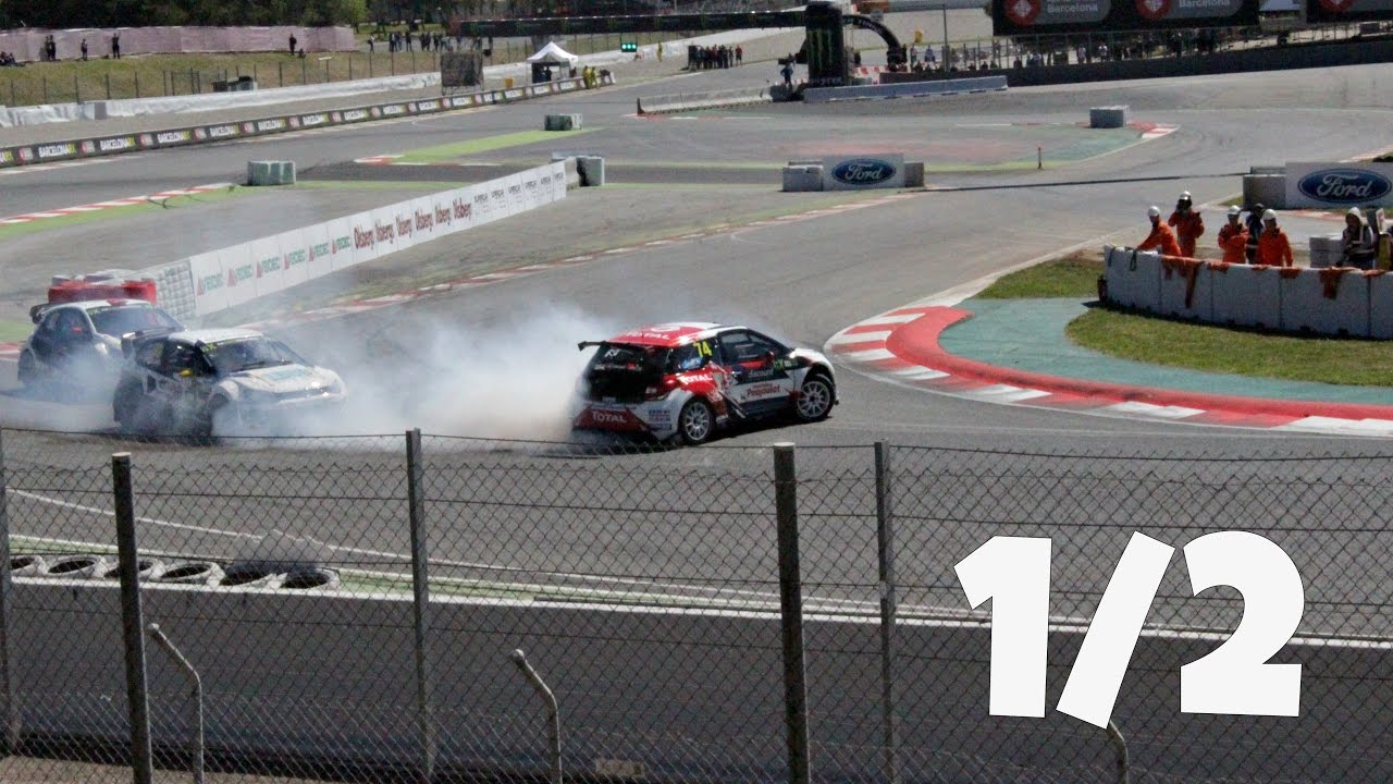 ESPECTÁCULO Y ACCIDENTES EN EL RALLYCROSS 2017 MONTMELÓ