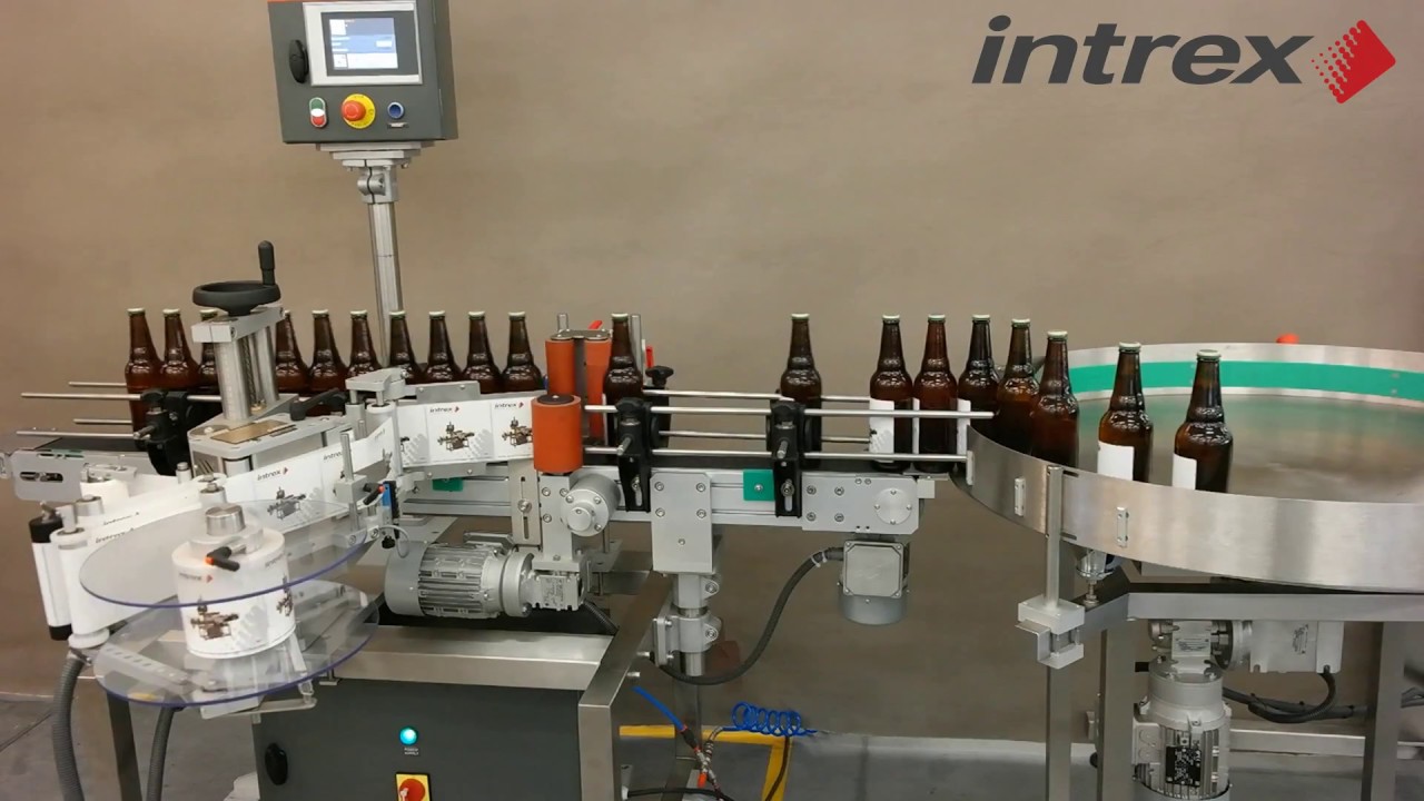 INTREX SET 1101 plus - etykietowanie butelek i produktów cylindrycznych / Bottles labelling