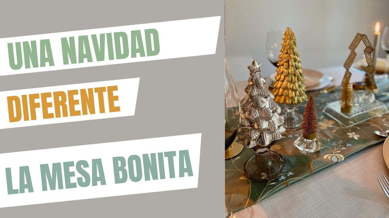 Mesa de Navidad diferente en dorado y plateado | Elegancia a través de una colección