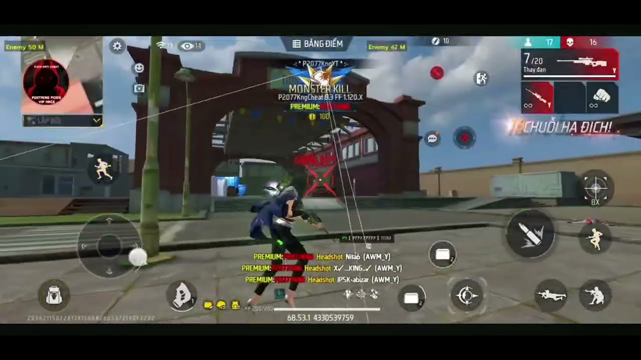 FF Adv Server Auto Kill MOD MENU Ob54 Update Rank Working 100% Antiban Free Fire Advance Server V2