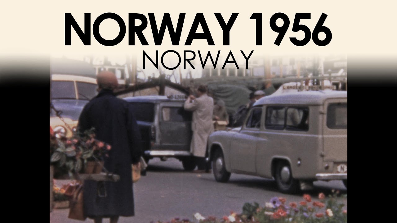 Norway in the 1950s | 8mm Archive Footage of Bergen, Trondheim & Fjords