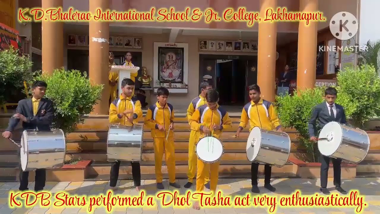 KDB Stars Performed a Dhol Tasha Act very enthusiastically.