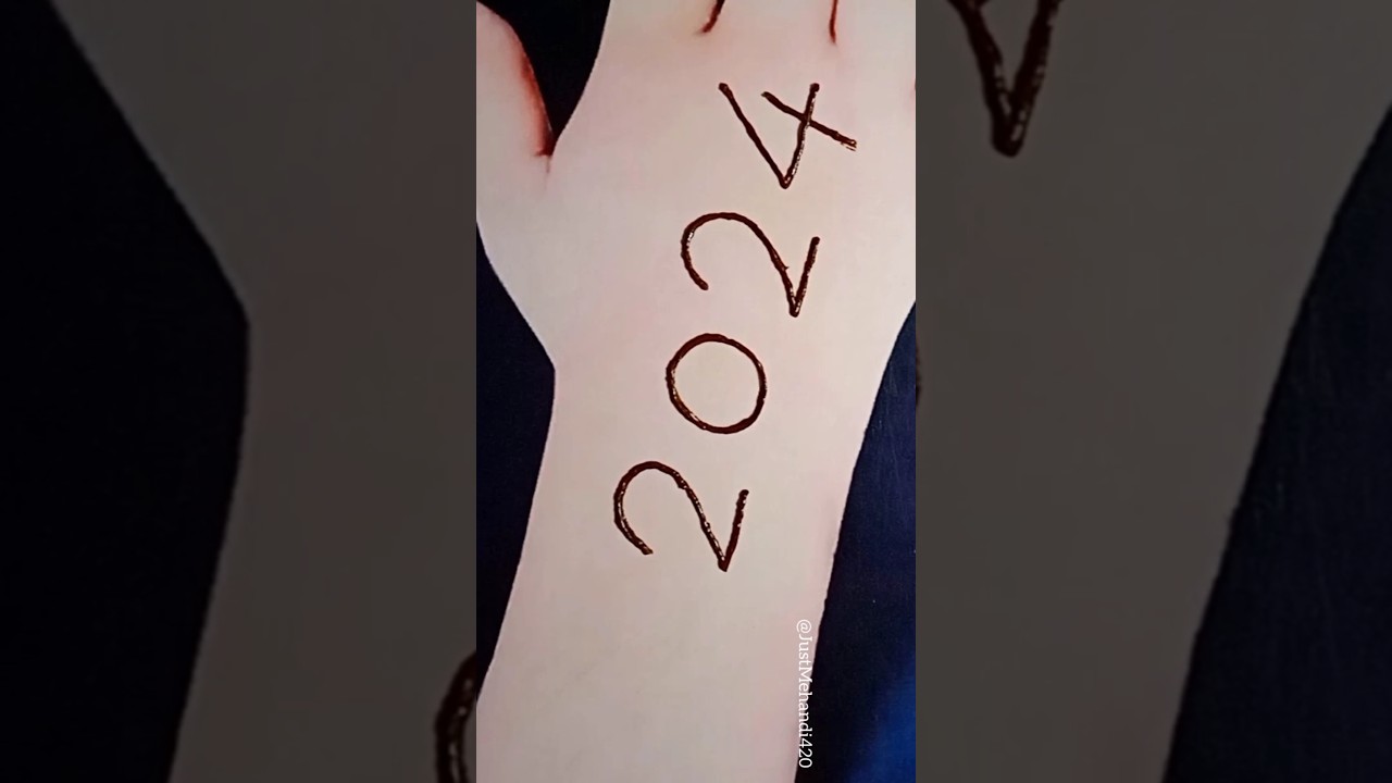 2024 Number Mehndi Design🔥 |Mehandi Ka Design Simple #shorts #mehndi #viral #youtubeshorts #trending