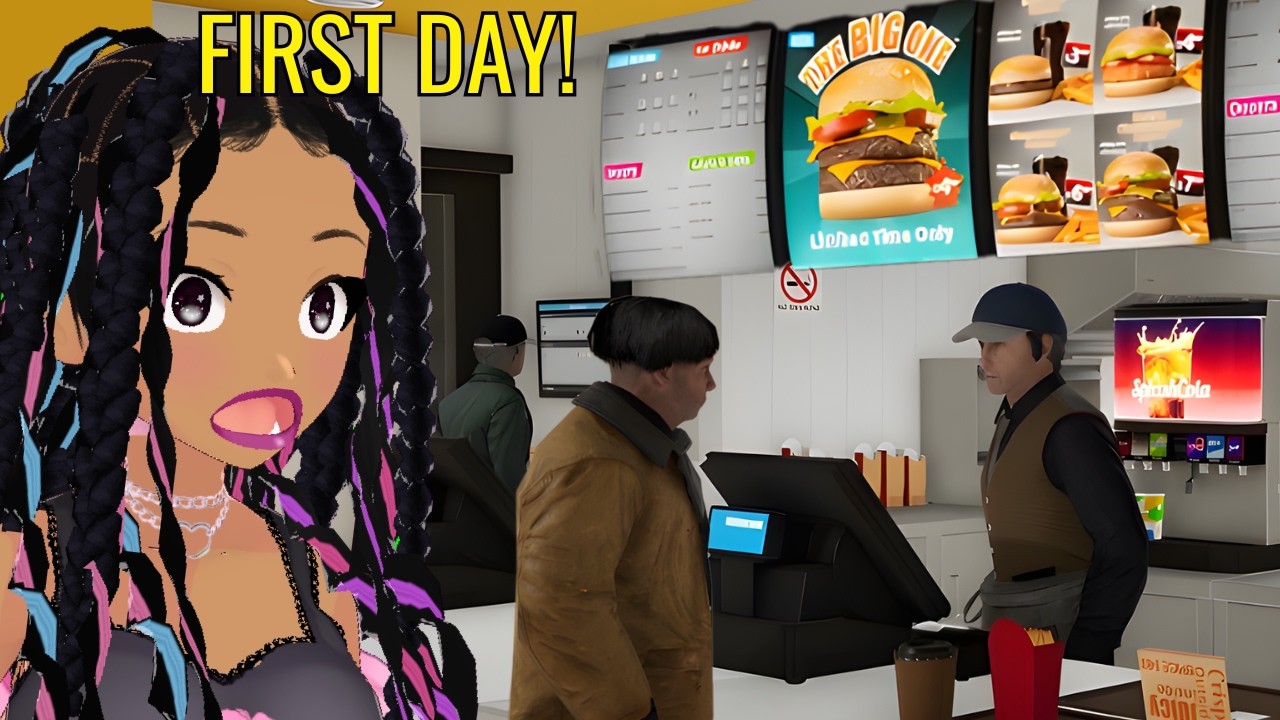 FIRST Day Running a Fast-Food Restaurant… w/@HappyGoof4 | Fast Food Simulator Ep 1