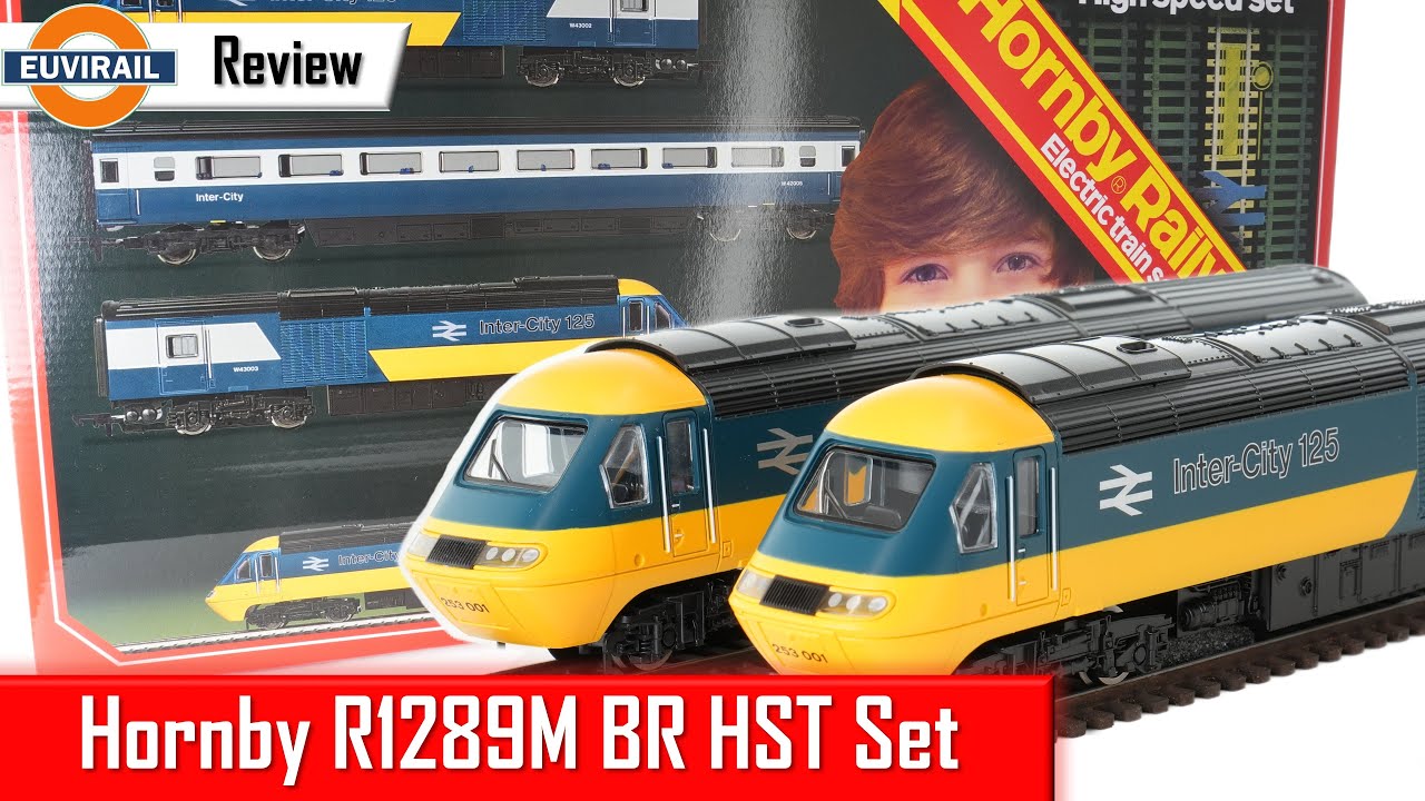 Обзор: набор поездов Hornby R1289M BR HST, а также сравнение с существующим набором R1230M GWR HST