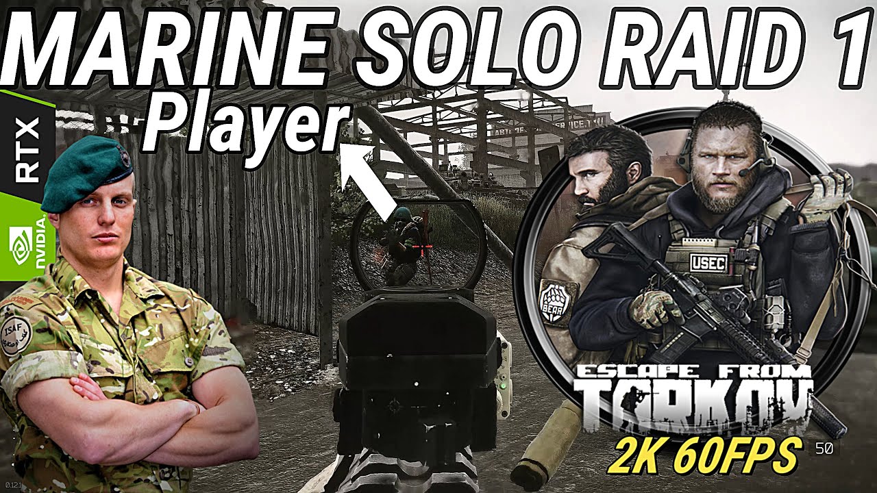 REAL Marine Commando Plays Escape From Tarkov | SOLO RAID 1 - This Game is Intense!!