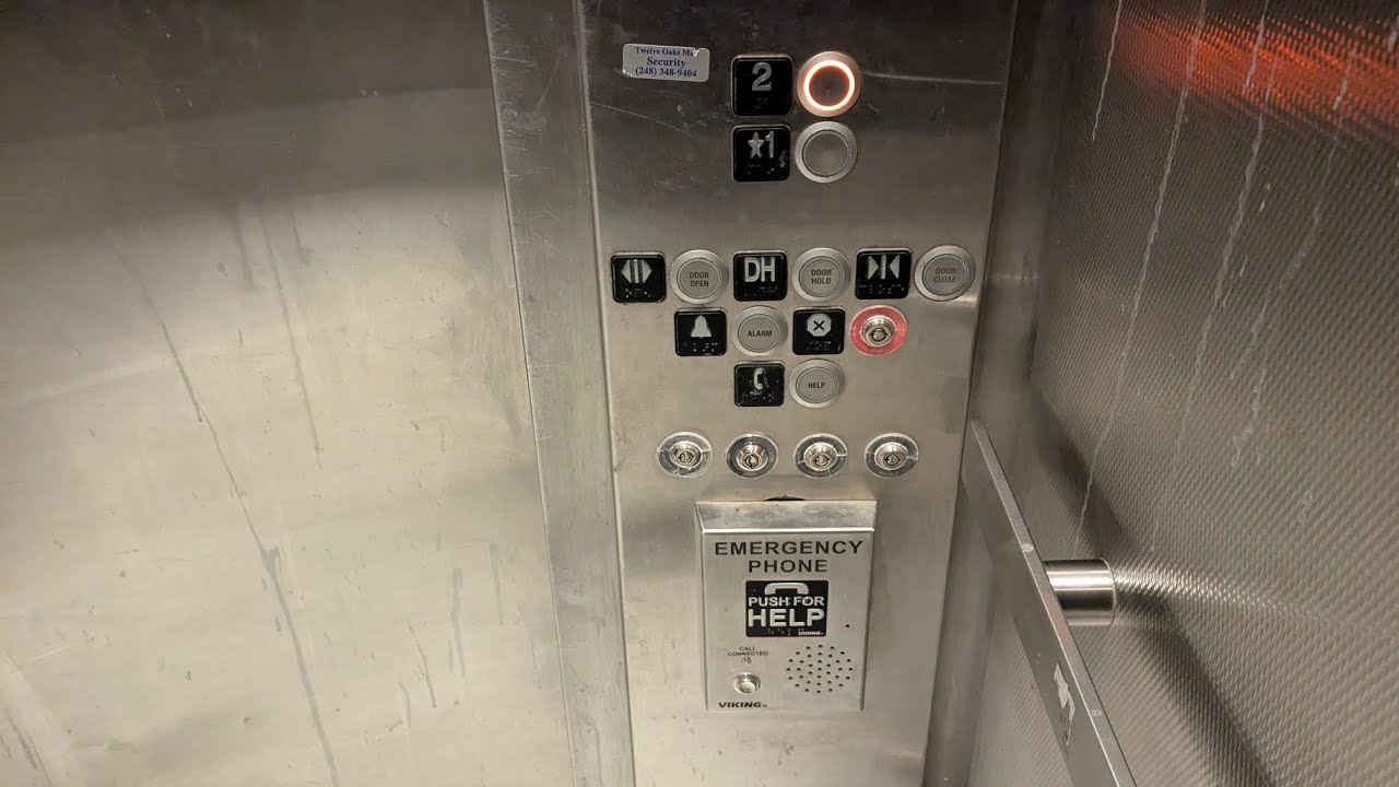 KONE Hydraulic Service Elevator at Twelve Oaks Mall in Novi, MI
