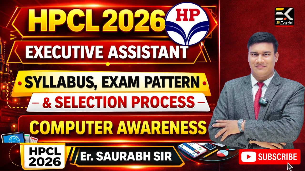 HPCL 2026 Executive Assistant Complete Strategy | Syllabus, Exam Pattern & Computer Awareness