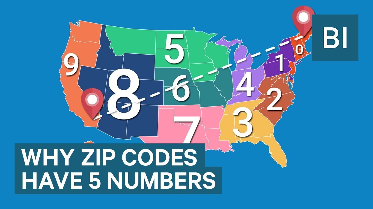 Why ZIP codes have 5 numbers &mdash; and what they each mean
