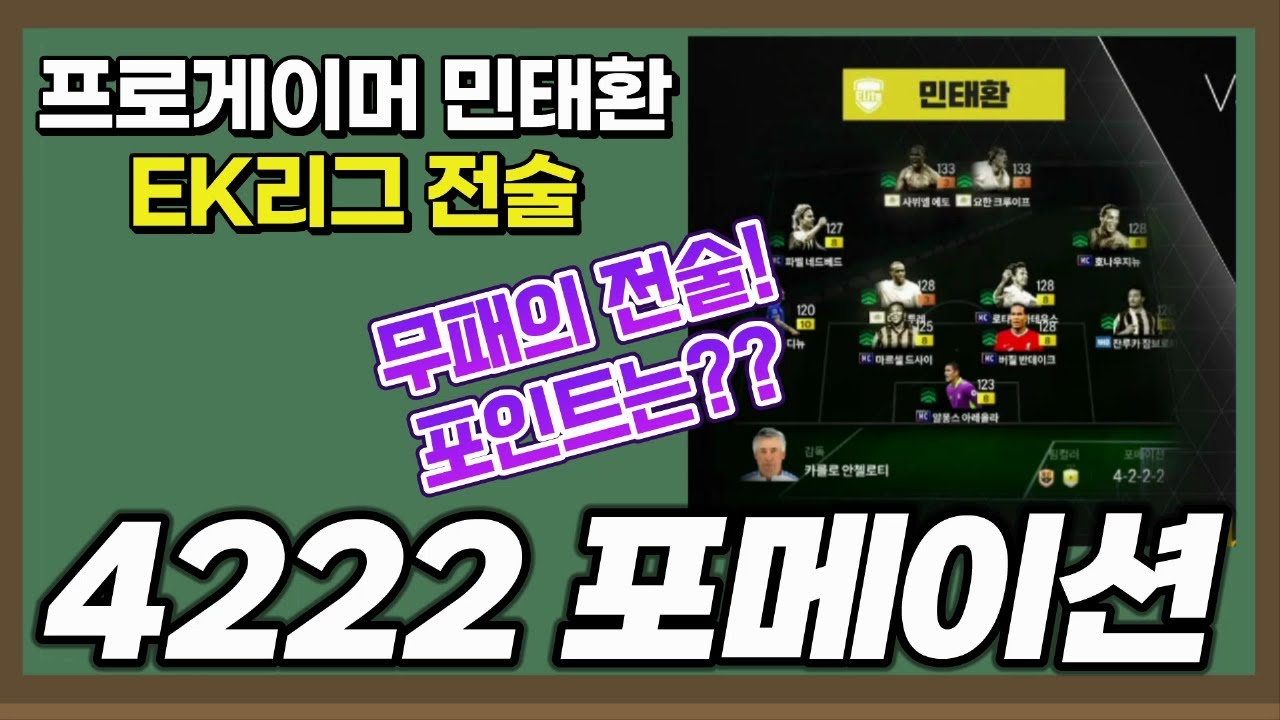 패배를 모르는 프로게이머 민태환의 4222 포메이션 [FC온라인]