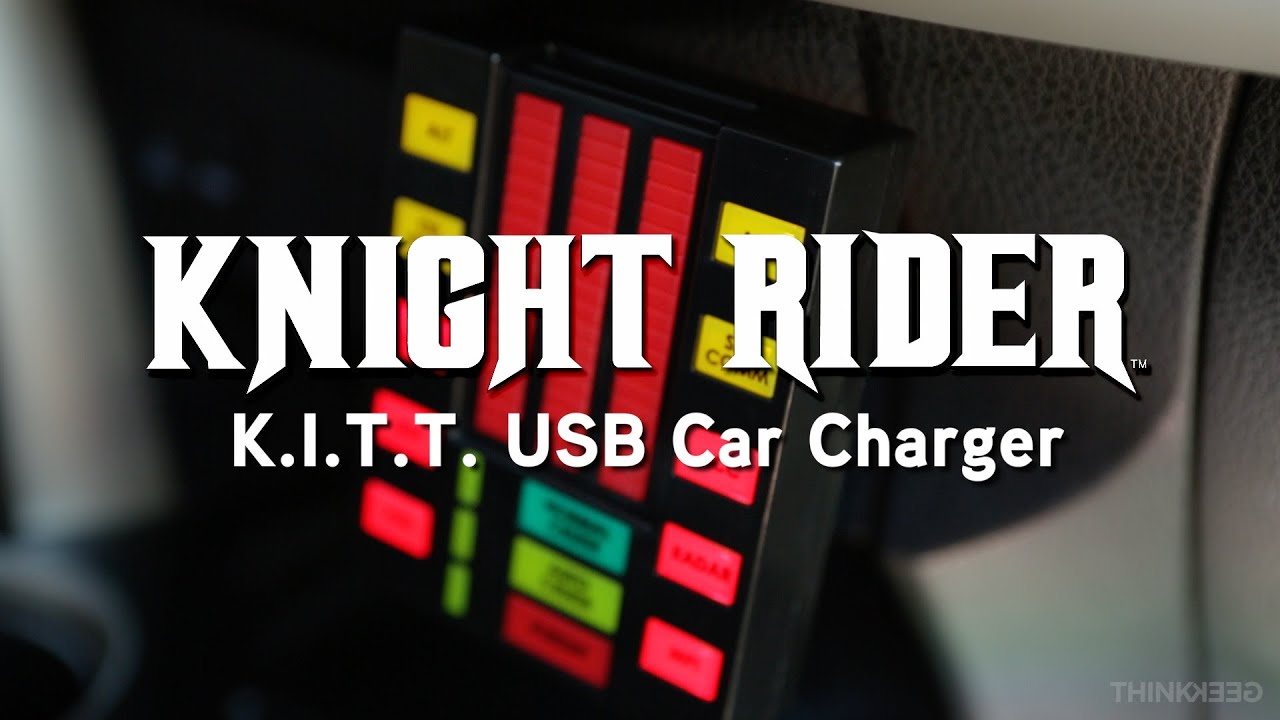 Knight Rider K.I.T.T. USB Car Charger from ThinkGeek