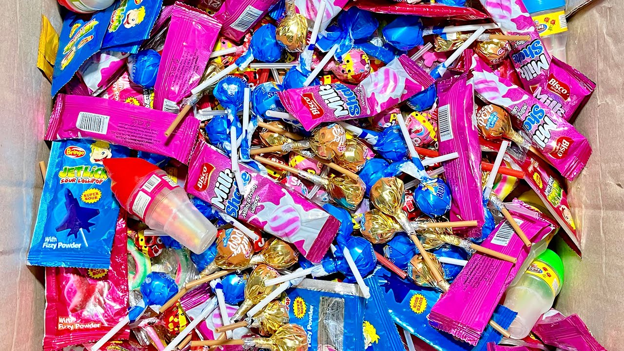 Unpacking So Many Kind of Lollipop and Joy Eggs With Surprise Toy Inside and Put Into The Box | ASMR
