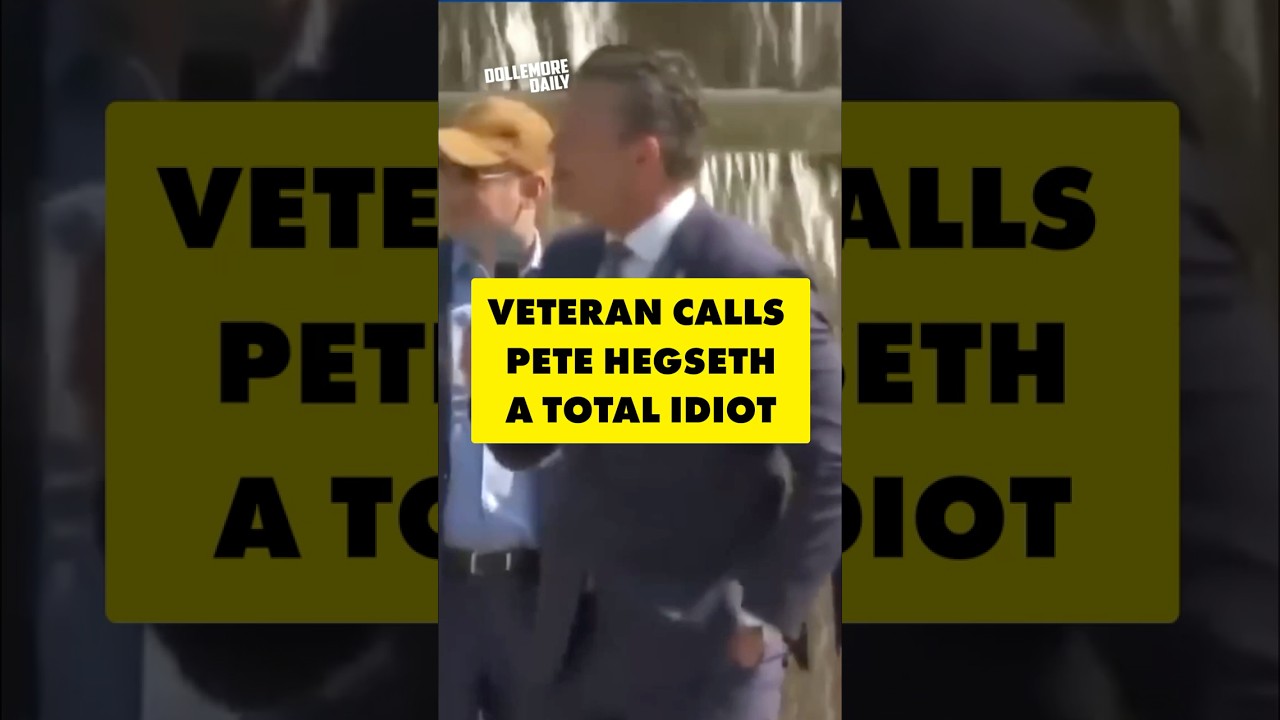 Veteran Embarrasses Pete Hegseth After AWFUL Speech #DollemoreDaily #PeteHegseth #Veteran