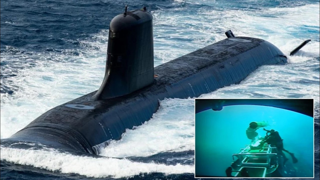 Впервые: французская подводная лодка класса &laquo;Сюффрен&raquo; спустила на воду и подняла американский под...