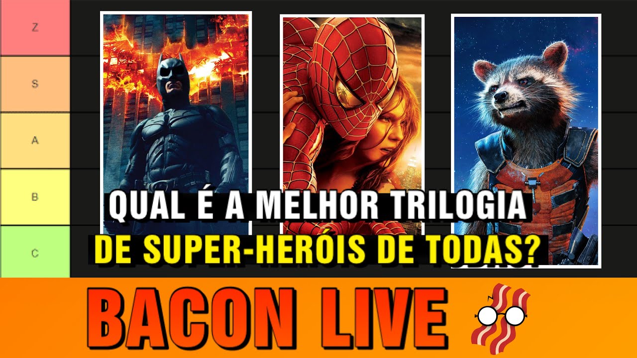 RANKEANDO AS TRILOGIAS DE HERÓIS DA MELHOR À PIOR (AO VIVO) #08