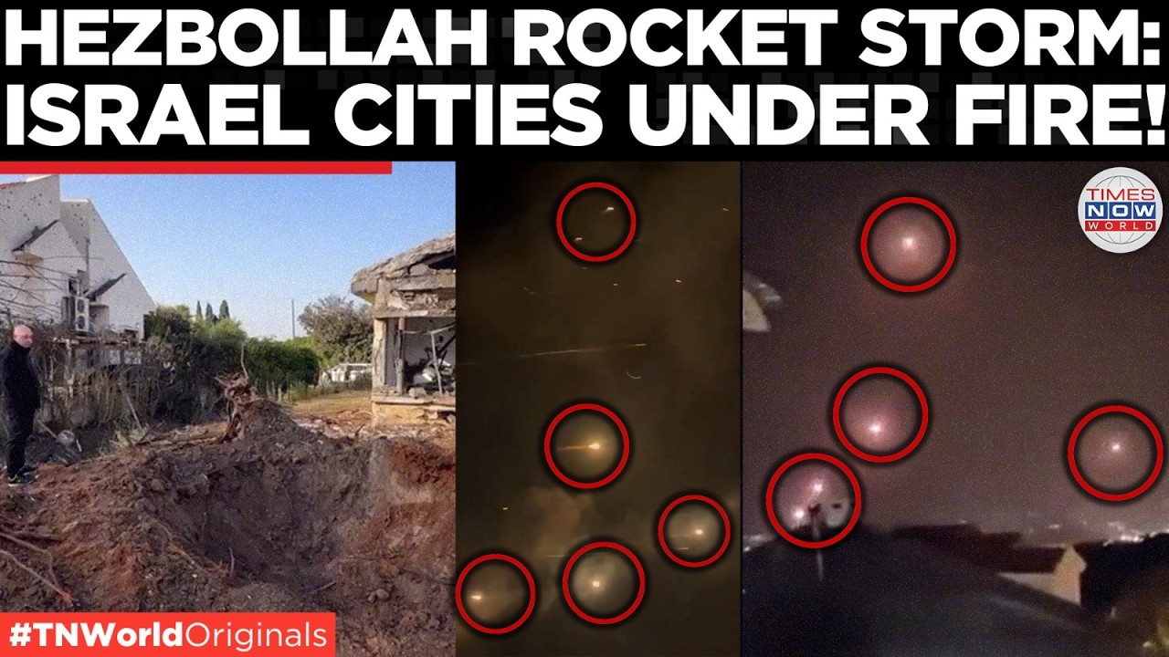 ROCKET WAR ERUPTS: Hezbollah Bombards Northern Israel, Civilians Rush To Shelters | US-Iran War