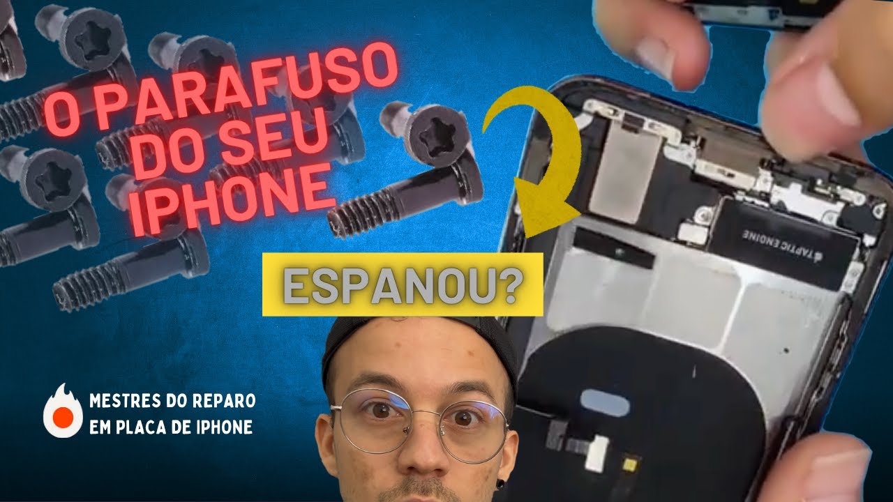 COMO abrir o IPHONE com o parafuso espanado?
