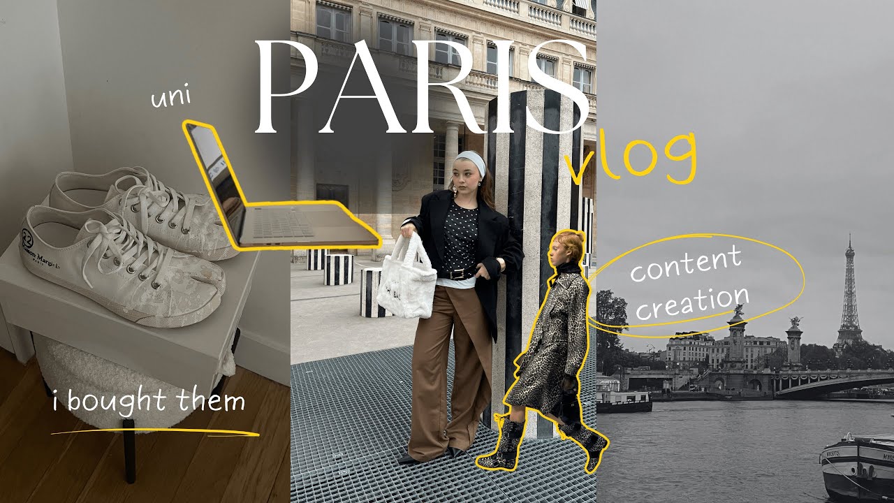 PARIS VLOG | my first Tabi, content day, fashion uni lifestyle,brand collaborations