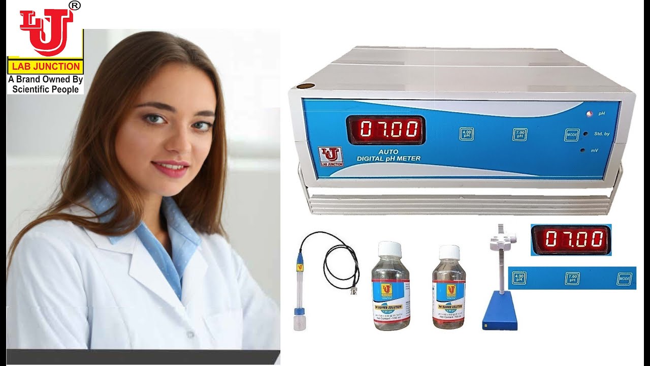 112 Lab Junction Auto Digital pH Meter,2 Point Calibration Facility 7 00,4 00 pH LJ 111.