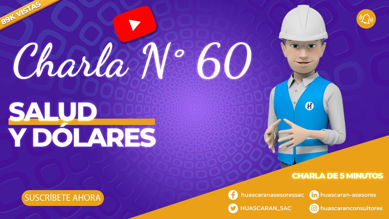 ✅ 60 de 1000 CHARLA DE 5 MINUTOS; SALUD Y DÓLARES. , CHARLA DE 5 MINUTOS⏲