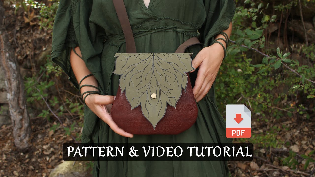 Leaf Shoulder Bag Tutorial | Mineral Tanned Leather or Vegan Leather