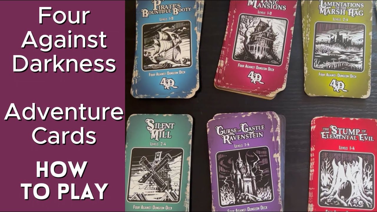 How To Use Four Against Darkness Card Decks